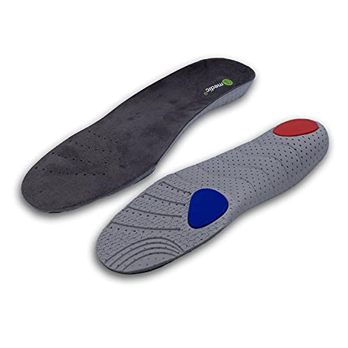 CSM Semelles Sports polyvalentes - Semelles de remplacement pour chaussures de confort avec coussinets pour la voûte plantaire et talon profond - 47 EU Cover