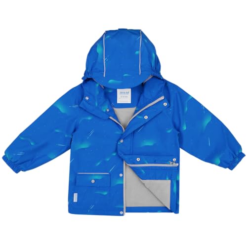 Image of JAN & JUL Waterproof Fleece Lined Rain Jacket, Raincoat for Toddlers and Kids