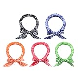 Wegiwuca Dog Ice Bandanas Down Quick Cooling Pet Bandanas Breathable Collar Cooling Neck Wrap for Summertime Heat
