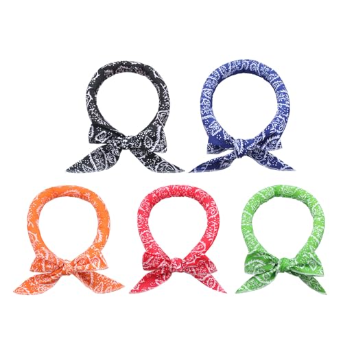 Wegiwuca Dog Ice Bandanas Down Quick Cooling Pet Bandanas Breathable Collar Cooling Neck Wrap for Summertime Heat