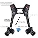 ztowoto Camera Shoulder Double Strap Harness Quick Release Adjustable Dual Camera Tether Strap with Safety Tether and Lens Cleaning Cloth for DSLR SLR Camera