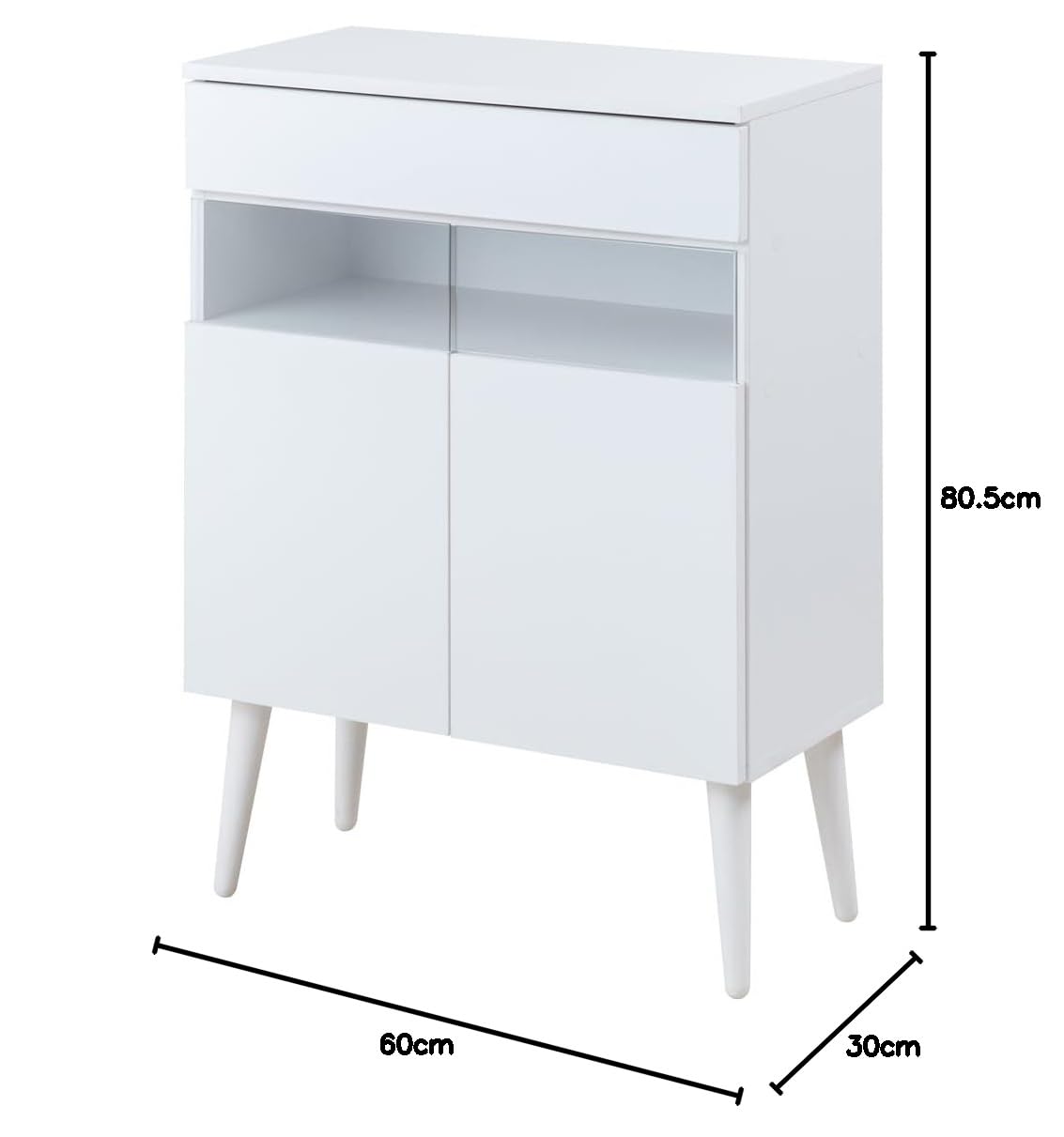 Amazon｜WHITE LIV 幅60 キャビネット ホワイト フレンチシャビー 電話