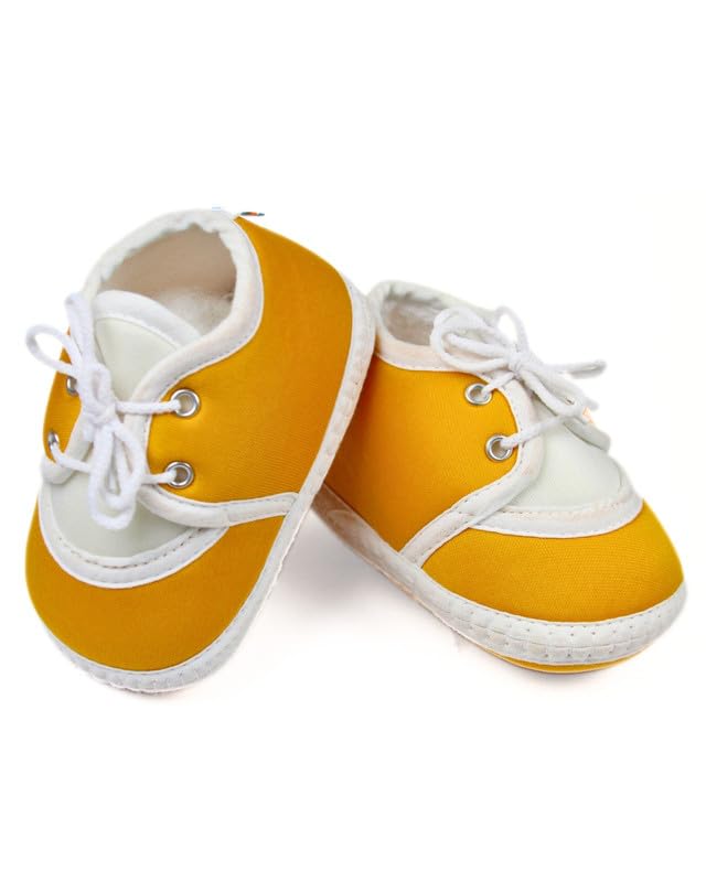 Image of Neska Moda 6 To 12 Months Baby Boys & Baby Girls Cotton Lace Booties