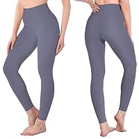 SINOPHANT Leggings Damen High Waist Leggins für Sport Grau SM – Ansicht 2