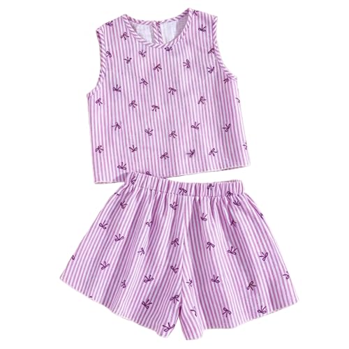 Image of Girls Cute Summer Outfits Set Clothes Size 5-14t Outfit 2 Piece Are Materials That Are Soft And Durable