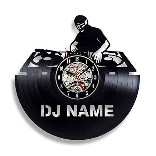 Handmade Solutions Dj Vinyl Record Wall Clock - Dj Equipment Set Kids Accessories #TOP11
