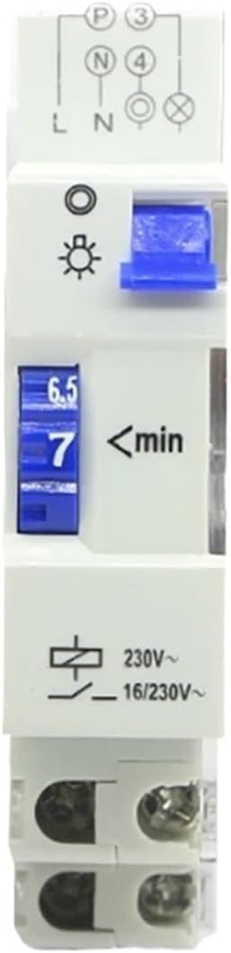 HT8 AC220-240V 16A Range 17minutes Din Rail Electronic Staircase Light Time Switch