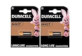 2X Duracell MN27 27A A27 8LR732 (2 Blister Da 1 Batteria) 2 pile