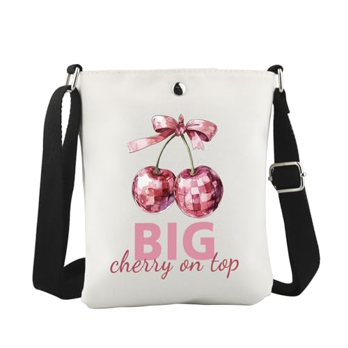 WCGXKO Little Cherry on Top Crossbody Bag Big Little Sorority Gift Big Little Reveal Day Gift