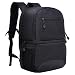MIER 2 in 1 Insulated Cooler Backpack for Men Women Hiking Daypack with Lunch Compartment,Double Deck,Leakproof,Black
