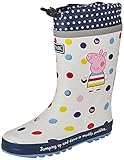 Blockabsatz für besten Halt Regatta PeppaSplash Welly Rain Boot, White Polka, 26 EU