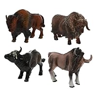 牛のミニチュアフィギュアセット Amazon | T TOOYFUL ミニチュア 動物モデル 牛フィギュア 動物