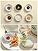 famiware Milkyway Ceramic Soy Sauce Dish, Dipping Bowls Set of 6, Dipping Sauce Bowls/Dishes, 4oz Small Serving Bowls for Side Dishes, Condiment, Sushi, Appetizer, Dessert, White