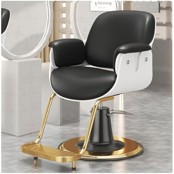 Silla de salón giratoria ajustable con bomba hidráulica resistente equipo profesal de peluquería y spa para salones de belleza tiendas de tatuajes y tratamientos estéticos