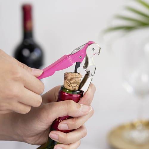 image for True Truetap Double Hinged Waiter's Corkscrew Wine Opener, Stainless S
