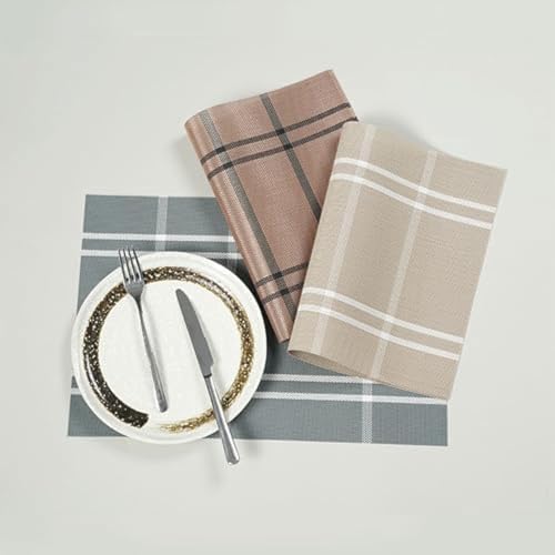 Set de table de Noël gris bleu pour repas de fêtes