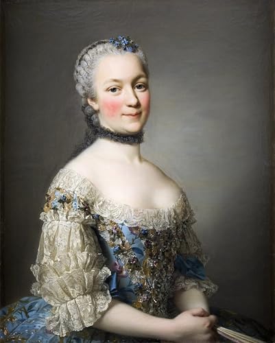 Affiche toile portrait d'art Alexander Roslin pour créer une ambiance galerie dans la chambre