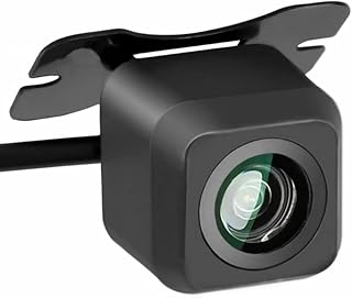 Car Backup/Front View Camera,HD 170 Degree Fisheye Lens Starlight Night Vision Car Reverse Backup Rear View Camera Mini Parking Camera for Cars Pickup Trucks SUVs RVs Vans (Black)