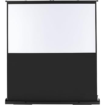 Freestanding Floor Lift Screen 80 Inch HD Projection Screen Matte White Area Projector 3D for Home School 169 170 x 100 cm