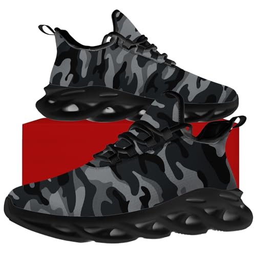 Men's Women's Fashion Sneakers Camouflage Shoes Running Walking Tennis Shoes4