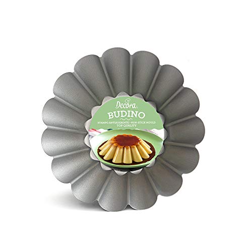 Decora 0075028 MOULE À GÂTEAU ANTI-ADHÉSIF FLAN Ø 20 X H 7 CM, Gris