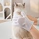 Pet Wipes für Hunde und Katzen, Pet Grooming Gloves Haustiere Desodorierende Abwischtücher, Waschhandschuhe Einweg für Bad und Pflege für Pfoten, Fell, Gesicht, Ohren, Po und Körper (30 Stück)