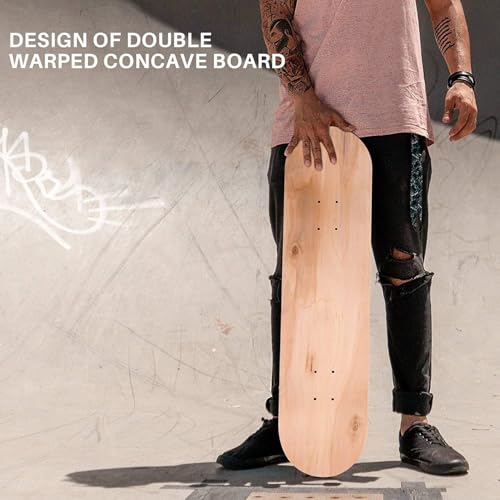 Gaqnzjx 8 8 Schicht Ahorn Blank Doppelt Concave Skateboards Natürliche Skate Deck Board Skateboards Tisch Ahorn