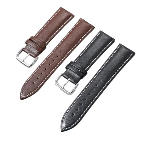 Evita alergias con la correa de reloj de cuero genuino EDVTK35 transpirable de 22 mm 3