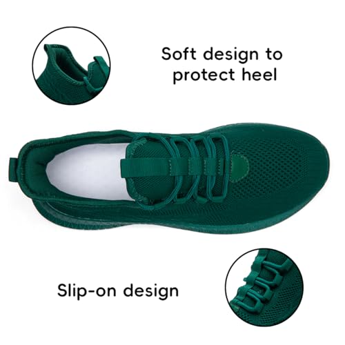 Image of Women's Tennis Running Walking Shoes Slip on Casual Non Slip Athletic Workout Gym Sneakers Fashion Lightweight Breathable Mesh Jogging Work Sports Outdoor Shoe