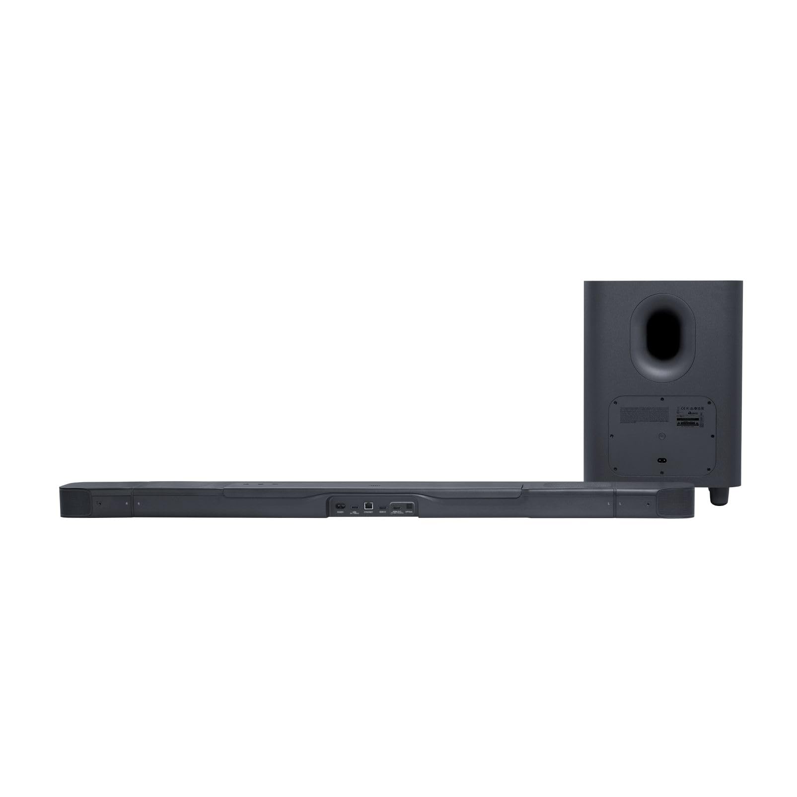JBL Bar 800, Soundbar a 5.1.2 Canali per TV con Casse Altoparlanti Surround Rimovibili a Batteria, Telecomando, True Dolby Atmos, Connessione HDMI eARC con 4K Dolby Vision, 720 W, Nero