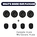 Ear Cushions for Plantronics Headset Replacement Ear Pads Compatible with Plantronics HW251N HW261N HW510 HW520 Blackwire C320 3210 3220 3320 Jabra Biz 1500 GN2000 PRO 920 9450 Headphones (4 Pack)