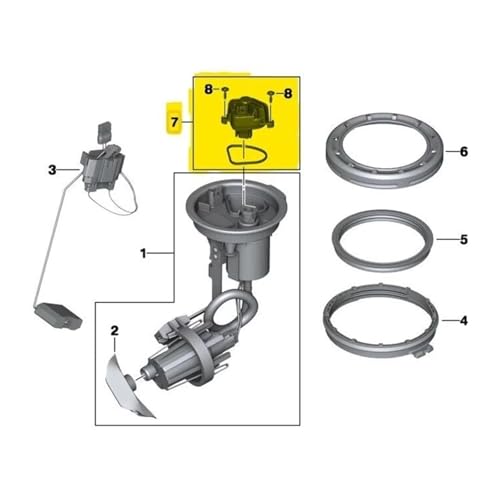 Módulo control electrónico bomba combustible motocicleta R NineT y GS 5