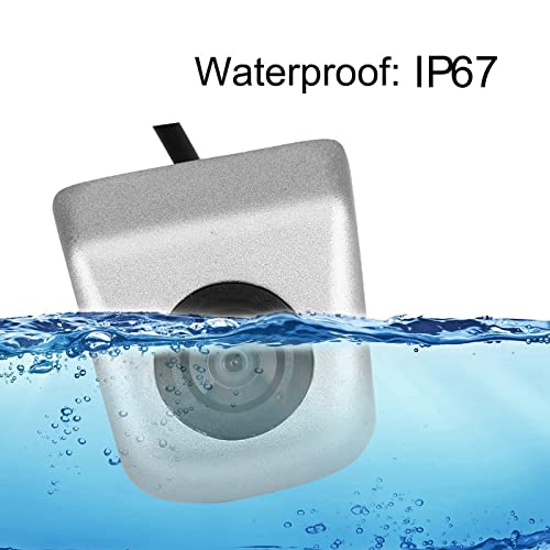 silver car rear reversing cameras for cars reverse camera Rear View Camera kit Car CCD Rear View Camera Backup Parking Night Vision Rearview Camera Waterproof(Silver) - Image 2