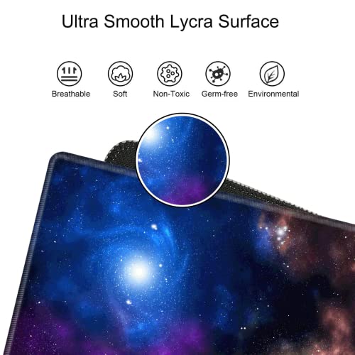 Image of Galaxy Mouse Pad Gaming 31.5x15.75 inch Desk Mat Large Mousepad XXL Extended Computer Mat Non Slip Office Work Home