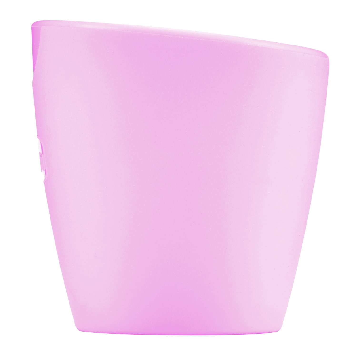 Chicco Easy Mug, Bicchiere in Silicone con Bordo Inclinato, 6 Mesi+, Rosa