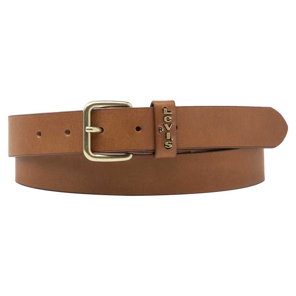 Levi's Damen Calypso Gürtel – Braun, Größe 75, Vollnarbenleder