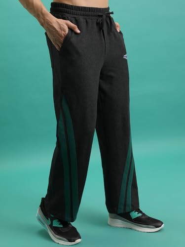 Image of Highlander Men's Solid Trackpants | Relaxed Straight fit|Knitted| Track Pants | Track Pants for Men | Men Track Pant | Men Track Pant Stylish | Sports | Gym wear