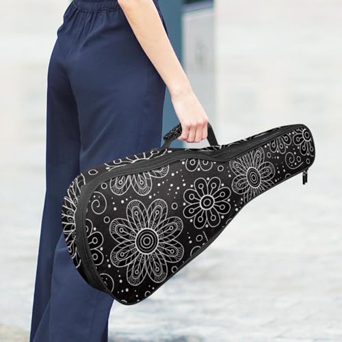 JRHEJTHH Housse imperméable pour ukulélé en tissu Oxford durable et élégant avec sac de rangement Motif fleurs et papillons Marron, Multicolore 5., 25.9x9x3.1in/66x23x8cm, Moderne - Les Beatles, Paul McCartney, John Lennon, RIngo Starr, George Harrison JRHEJTHH Housse imperméable pour ukulélé en tissu Oxford durable et élégant avec sac de rangement Motif fleurs et papillons Marron, Multicolore 5., 25.9x9x3.1in/66x23x8cm, Moderne – Image 7
