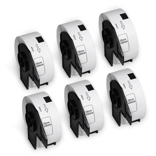 Étiquettes DK-11201 amovibles 29x90 rouleau thermique compatible imprimante QL