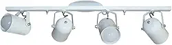 Spot No Trilho Para 04 Lampadas - Ideal para Sala, Cozinha, Quarto (Branco)