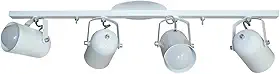 Spot No Trilho Para 04 Lampadas - Ideal para Sala, Cozinha, Quarto (Branco)