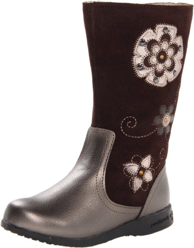 pediped Flex Paula Boot (Toddler/Little Kid),Bronze,25 EU(8.5 E US Toddler)