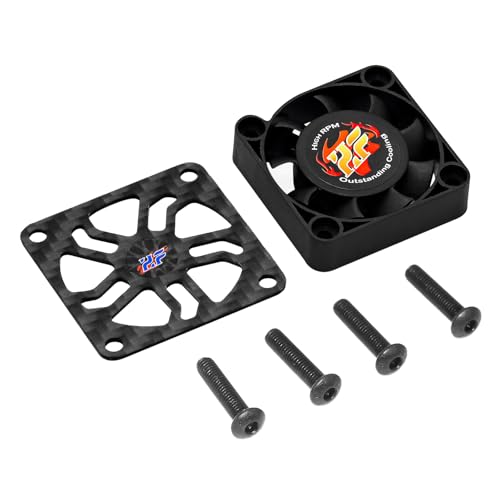 Image of 40mm RC Cooling Fan 28000RPM Brushless Motor Cooling Fan with Carbon Fiber Cover for RC Car 1 /8 1 /10 540 550 F540 3650 3660 Motor