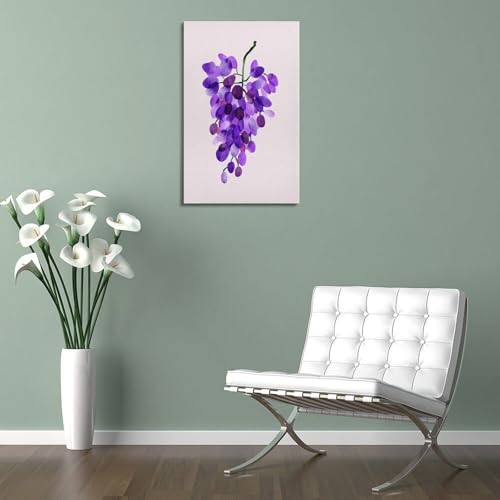 Toile moderne JIDUHON raisin violet pour décorer petit mur - 5