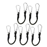 SUPVOX 5 Stück Teiliges Bungee Seil mit Karabinerhaken Elastische Spanngurte für Outdoor Camping Robustes Zurrband zum Sichern von Gepäck Fahrrad Kajak und Motorrad Vielseitig Einsetzbar
