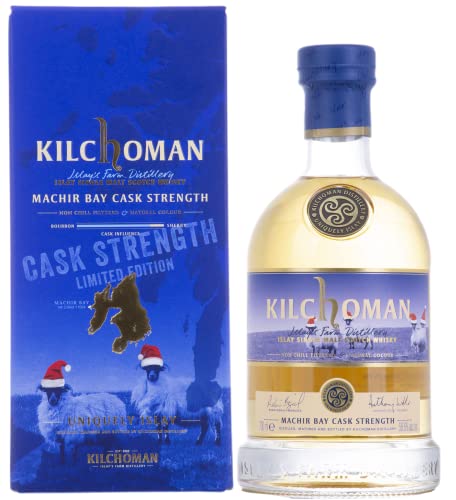 Kilchoman MACHIR BAY Islay Single Malt CASK STRENGTH Christmas Edition 58,6% Vol. 0,7l in Geschenkbox Cover