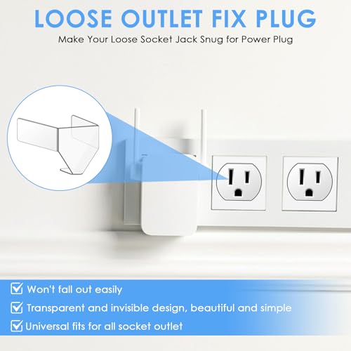 Image of Ptwola 20 Pcs 3 Snug Plugs for Loose Outlets Prong Loose Outlet Fix Plug Socket Tightener Insert Ensure Power Plugs Secure Connection Secured Jack Prevent Easily Fall Out Cut Off Wall Electricity