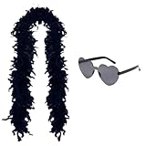 【Le cadeau parfait】 Réchauffez-vous pendant ces hivers froids avec les plumes de dinde, la sensation paradisiaque d'un boa en plumes de qualité supérieure ou le cadeau parfait pour votre famille, vos amis et vos proches à Noël, un anniversaire, la fête des mères ou certains jours spéciaux.