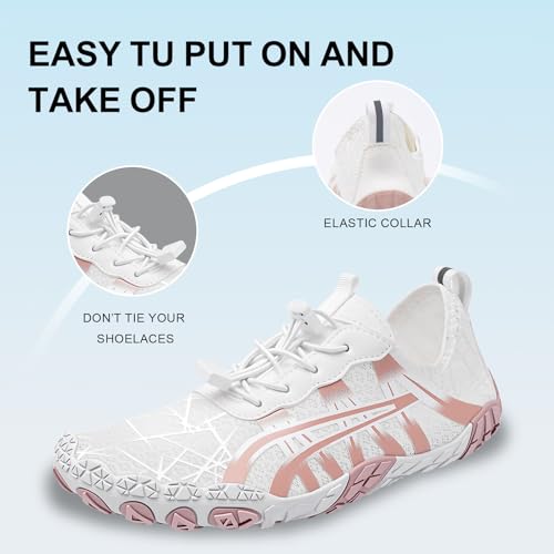 Image of ELETON Barefoot Shoes Women Men Footwear, Wide Toe Box Hiking Zero Drop Non-Slip Quick-Dry River Boat Pool Beach Water Shoes, Lightweight Swimming Running Walking Sneakers Unisex