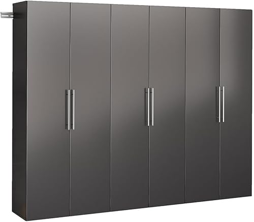 Miniatura 23 de Prepac HangUps Gabinete de almacenamiento de garaje de 108 pulgadas de ancho, el juego consta de 3 armarios montados en la pared, ideal para garaje,